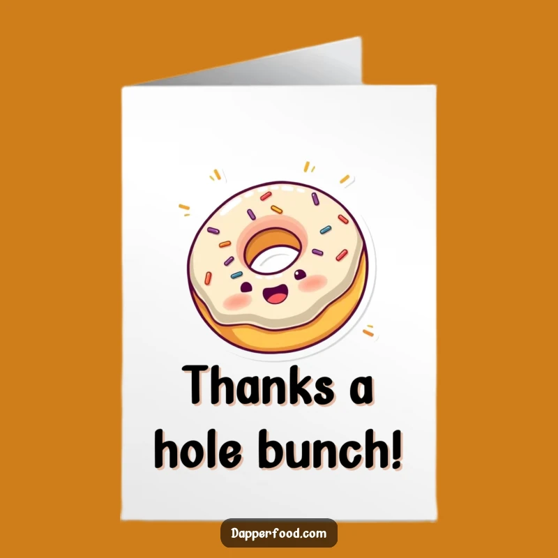 Free Printable Thank You Card: Spinning Donut Thanks - Sweet Downloadable Gift!
