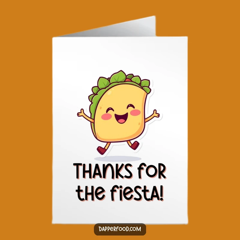Free Printable Thank You Taco Card: Funny Hop for Gratitude!