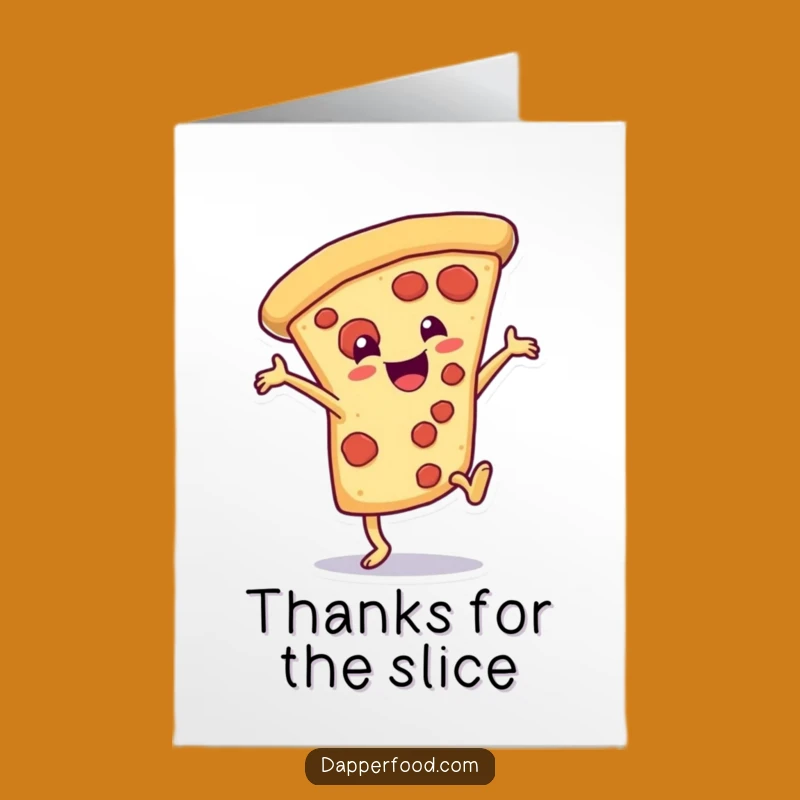 Free Printable Thank You Card: Pizza Cartwheel, Meaningful Downloadable Gift