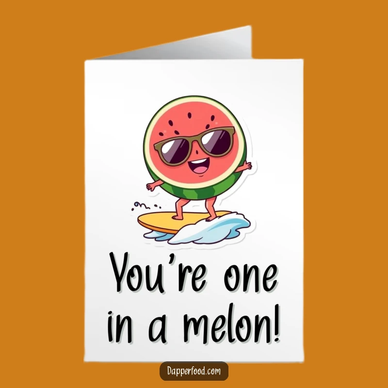 Free Printable Thank You Card: Watermelon Surf Vibes Downloadable