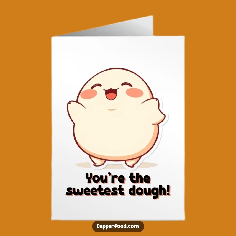 Free Printable Dumpling Thank You Card: Funny Bob for Your Kindness!