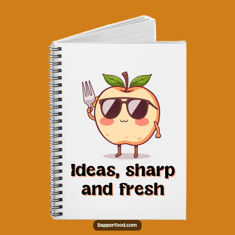 Funny Apple Sunglasses Notebook - Cool Ideas Journal Gift