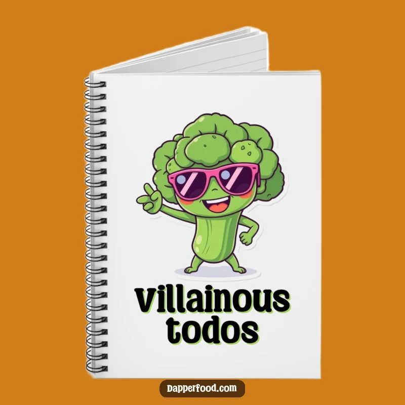 Funny Broccoli Superhero Notebook: Jot Down Your Heroic Deeds and Ideas
