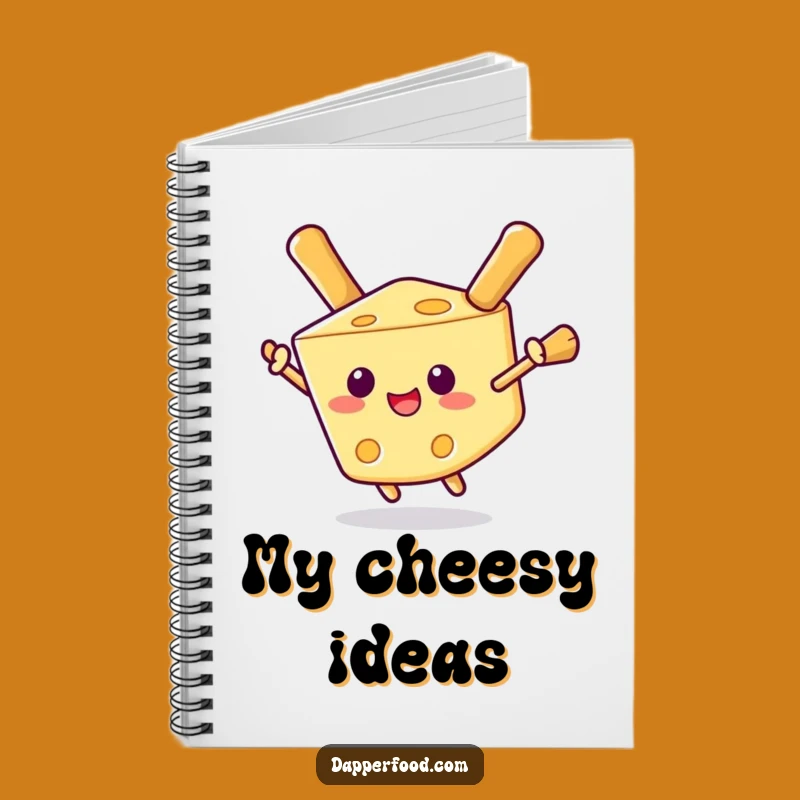 Funny Cheese Wedge Notebook - Jot Down Ideas with Cheesy Humor