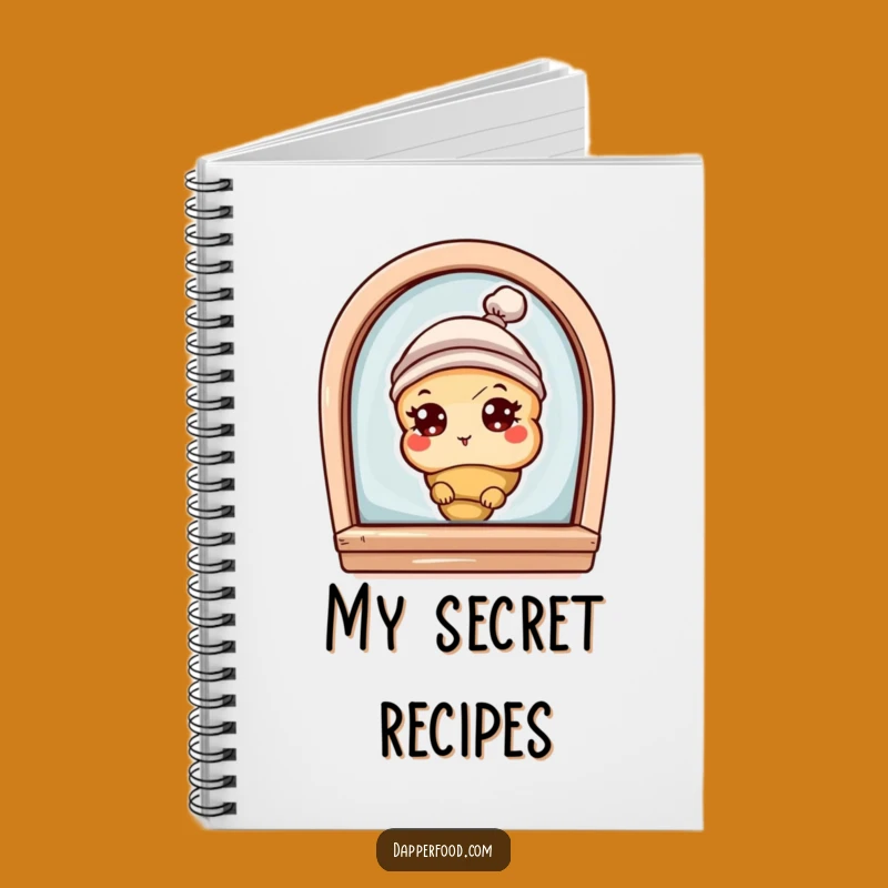 Funny Croissant Bakery Peek Notebook: Jot Down Delicious Ideas Gift