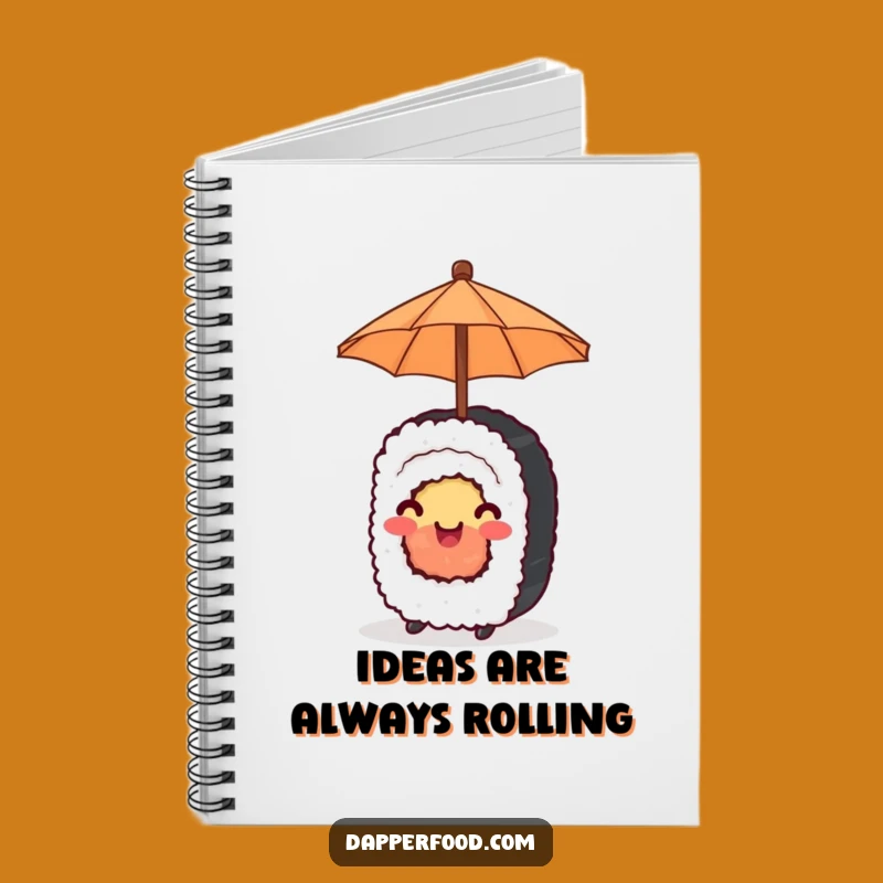Funny Happy Sushi Umbrella Notebook: Journal Your Joy, Great Funny Gift!