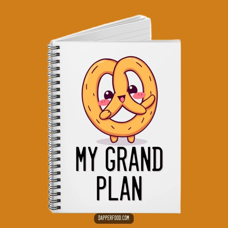 Funny Kawaii Pretzel Wiggle Notebook: Jot Down Ideas with a Giggle!