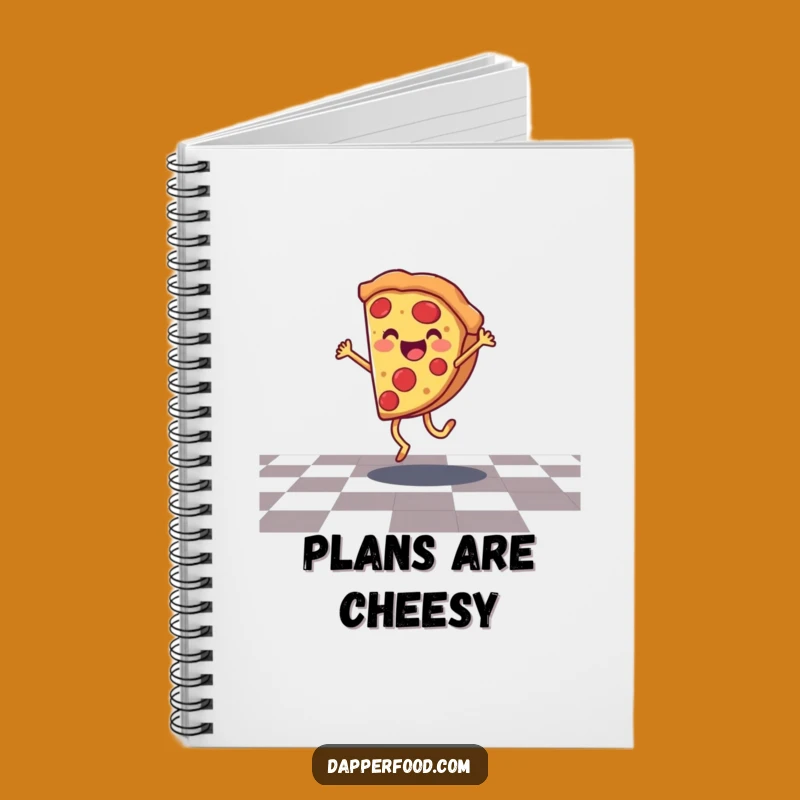 Funny Pizza Cartwheel Notebook - Jot Down Your Slices Of Genius