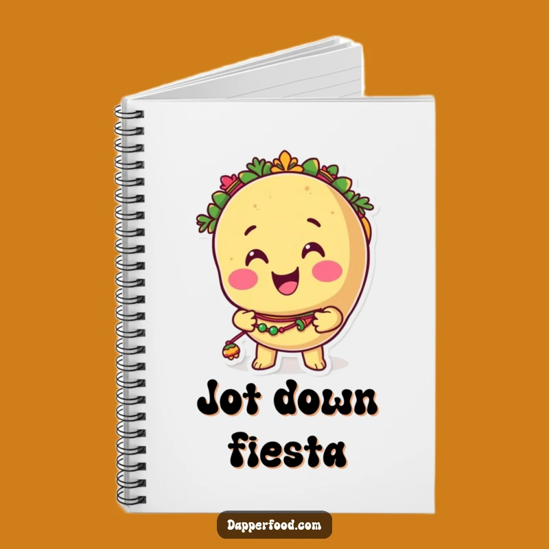 Funny Taco Character Notebook: Smiling Taco Shaking Maracas, Hilarious Journaling Gift!