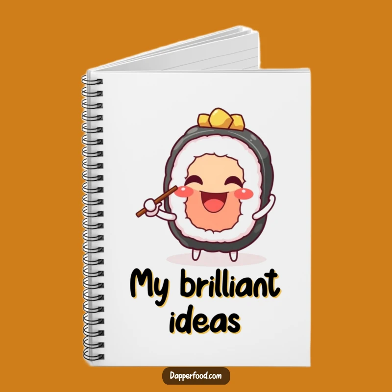 Funny Sushi Juggling Notebook - Jot Down Ideas with a Grin Gift