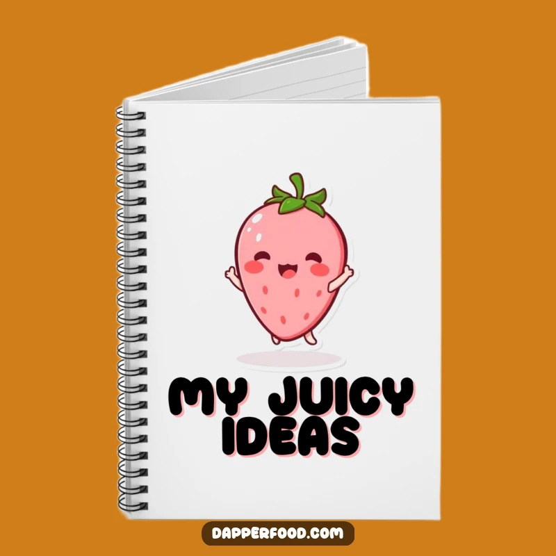 Funny Kawaii Strawberry Notebook: Jots Down Ideas with Twirling Excitement Funny Gift