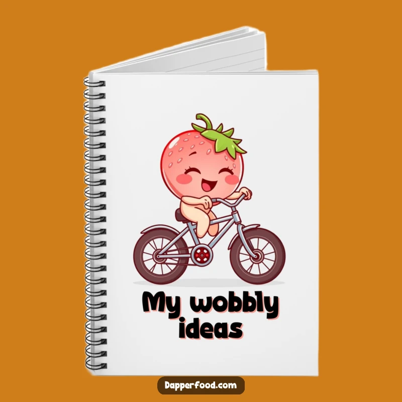 Funny Strawberry Bicycle Notebook: Jot Down Ideas with This Hilarious Fruit Journal
