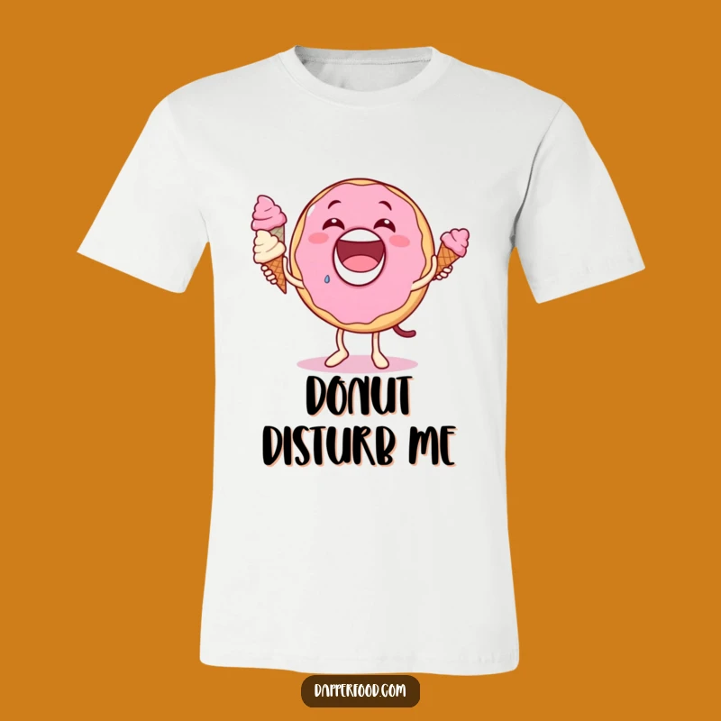 Funny Donut Juggling Ice Cream T-Shirt - Wear Your Sweet Sense of Humor