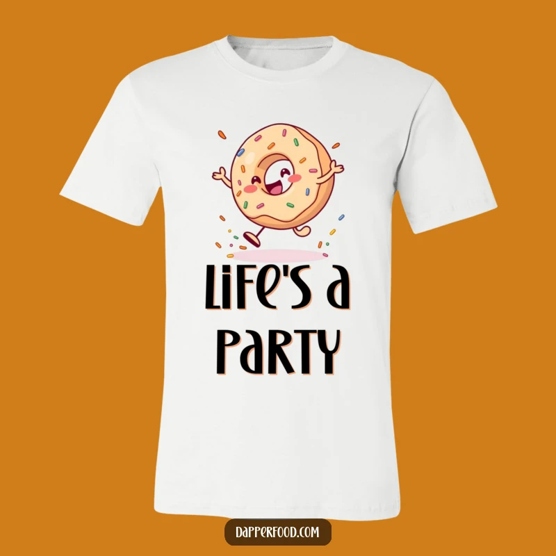 Funny Donut Sprinkle T-Shirt: Playful Foodie Fun, Great Humorous Gift!