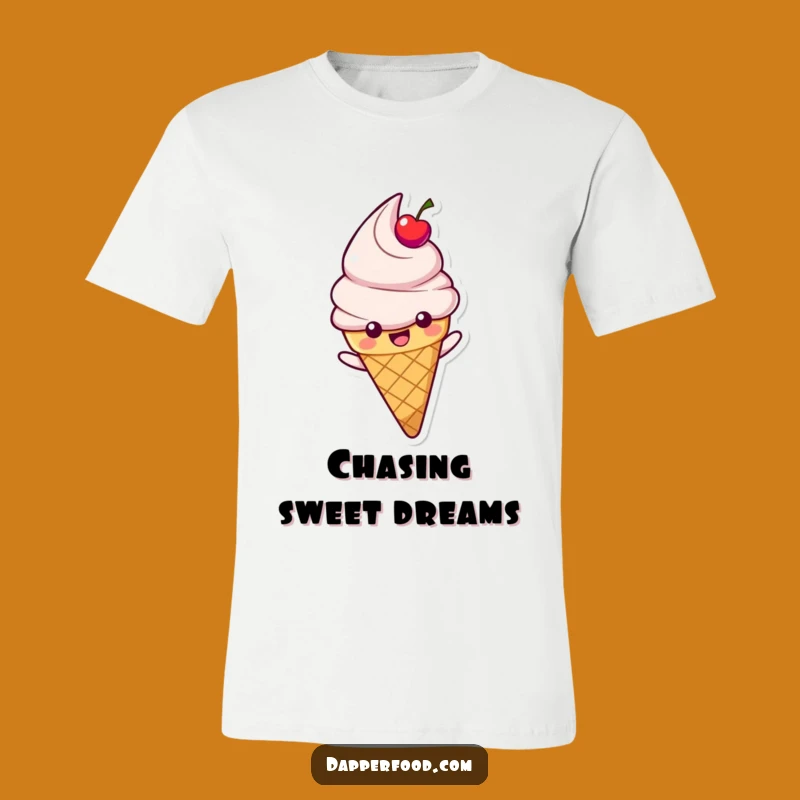 Funny Ice Cream Rainbow T-Shirt - Joyful Cone Slide Tee for Sweet Gifts