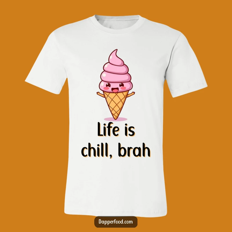 Funny Ice Cream Wobble T-Shirt: Wear Your Joy with This Sweet Character!