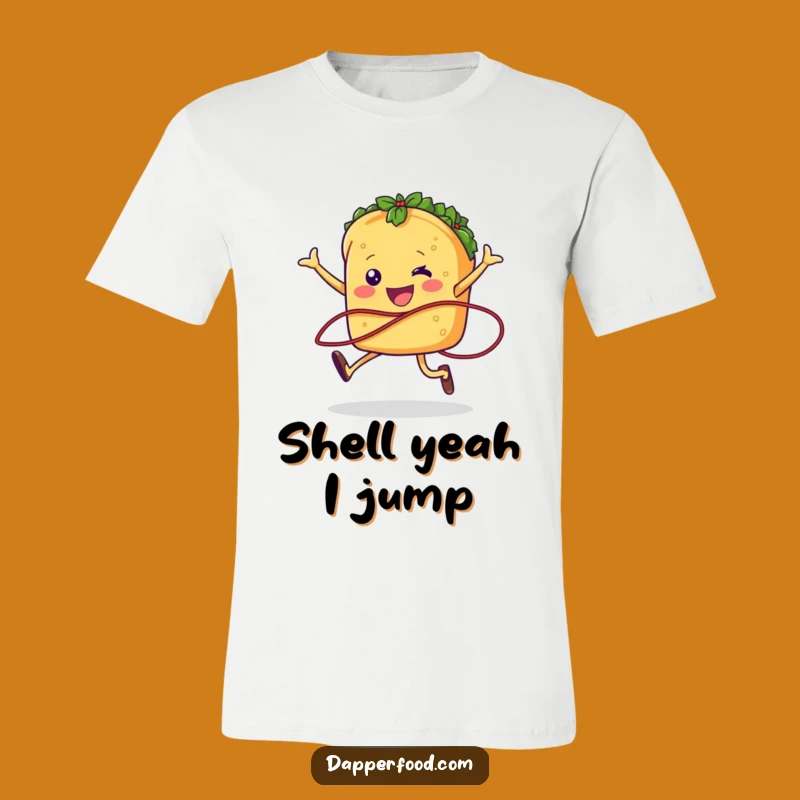 Funny Taco Jumping Rope T-Shirt Jump into Fun with This Hilarious Fiesta Tee
