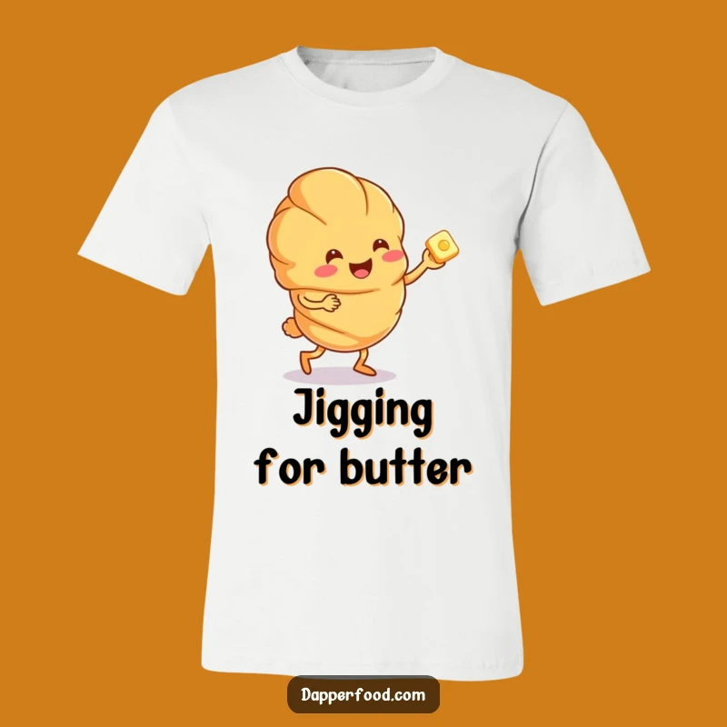 Funny Croissant Jig T-Shirt - Hilarious Pastry Apparel for Foodie Fun
