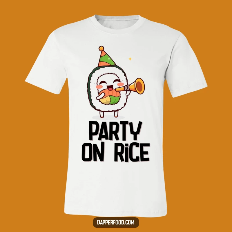 Funny Sushi Trumpet T-Shirt - Wear Your Festive, Musical Fun