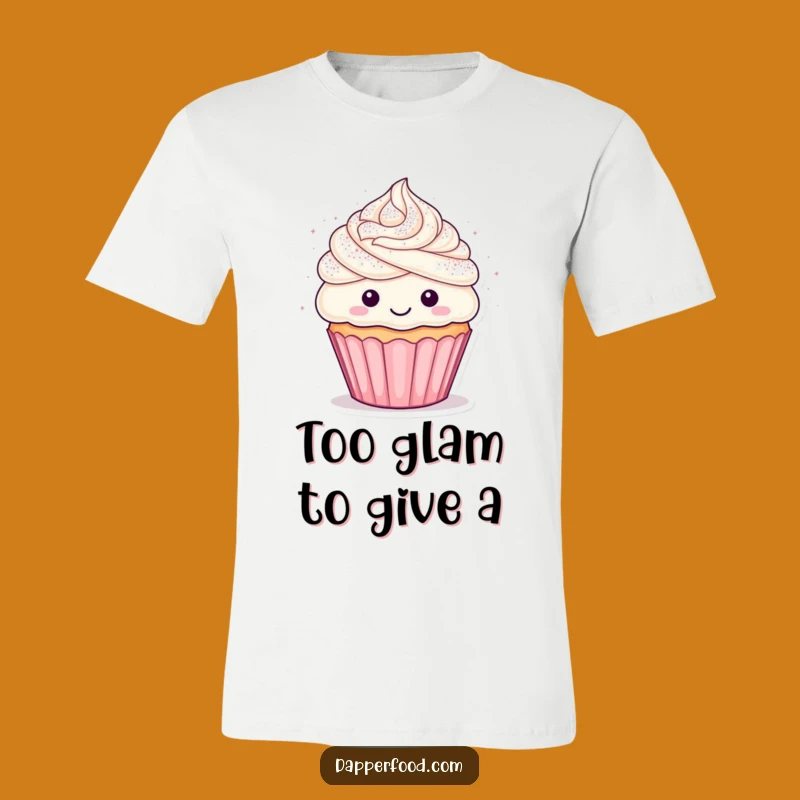 Funny Glitter Cupcake T-Shirt: Wearable Joy & Hilarious Fashion Statement