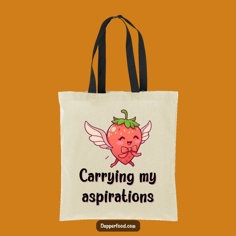Funny Strawberry Flight Tote Bag - Carry Your Dreams Anywhere!