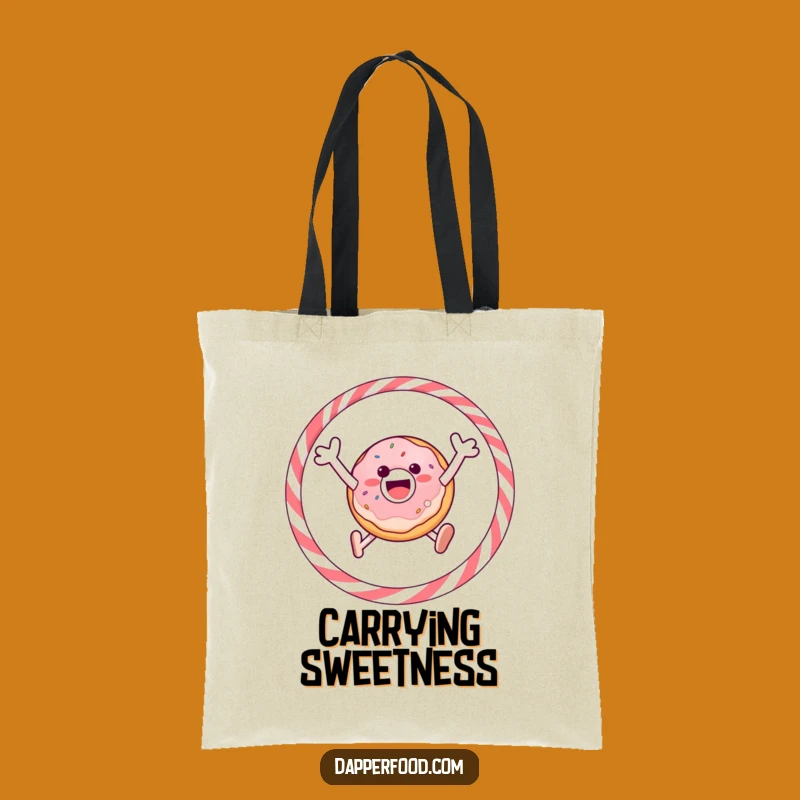 Funny Donut Licorice Tote Bag - Carry Your Fun Everywhere!