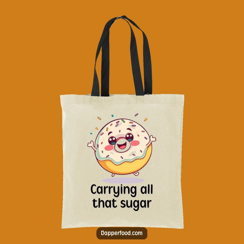 Funny Donut Bounce Tote Bag - Carry Your Treats with Joy Gift