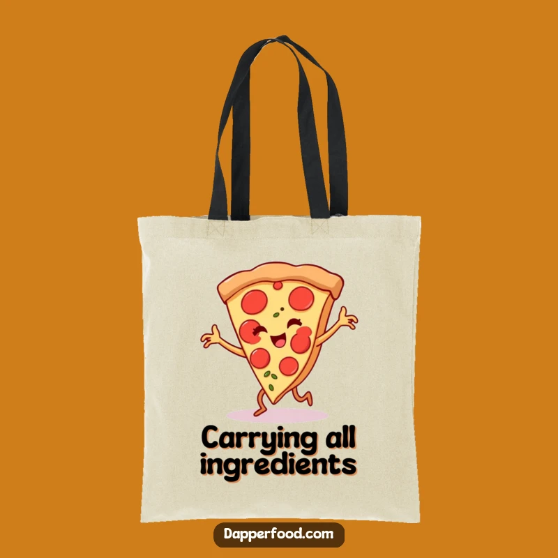 Funny Pizza Flamenco Tote Bag - Carry Your Essentials with Comedic Flair