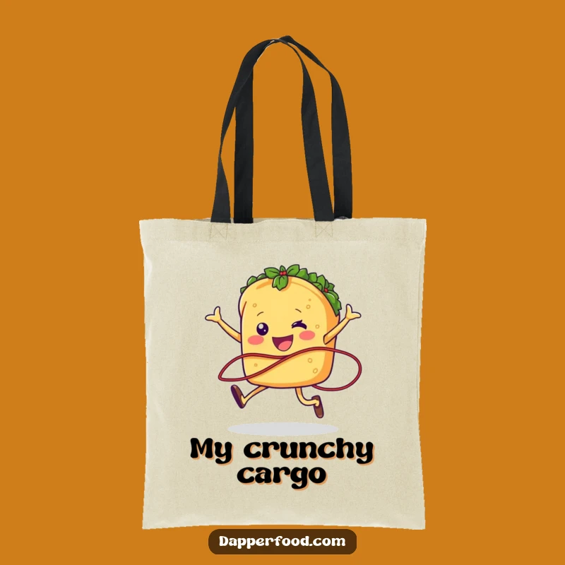 Funny Taco Jumping Rope Tote Bag Carry Your Fiesta and Fun Everywhere