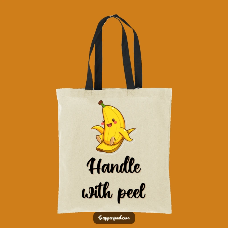 Funny Banana Peel Tote Bag - Carry Your Laughs Easily!